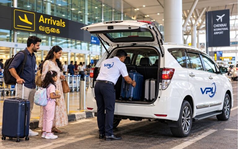 VPL car providing airport pickup service in Chennai
